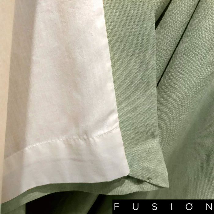 Sorbonne Green Eyelet Curtains