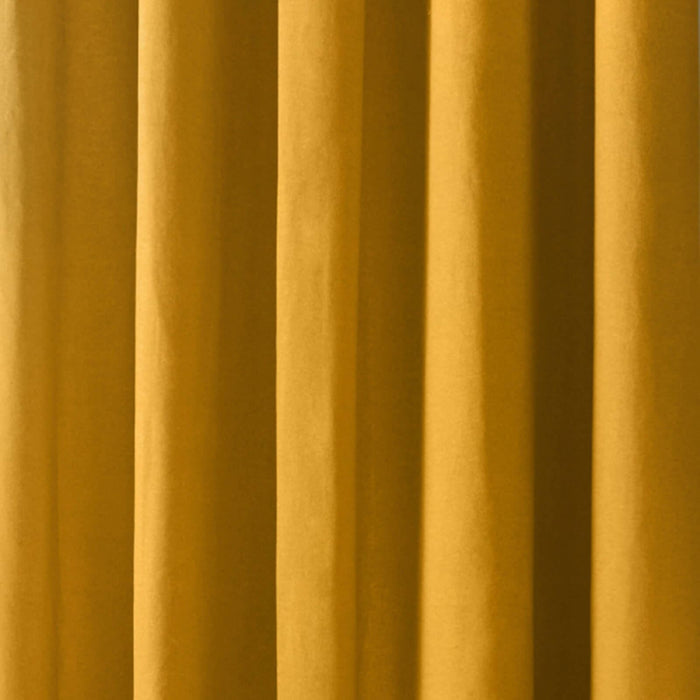 Sorbonne Ochre Eyelet Curtains