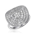 Spiral Pavé Cocktail Ring