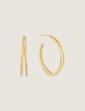 Split Abstract Hoop Earrings - Fantasia by DeSerio