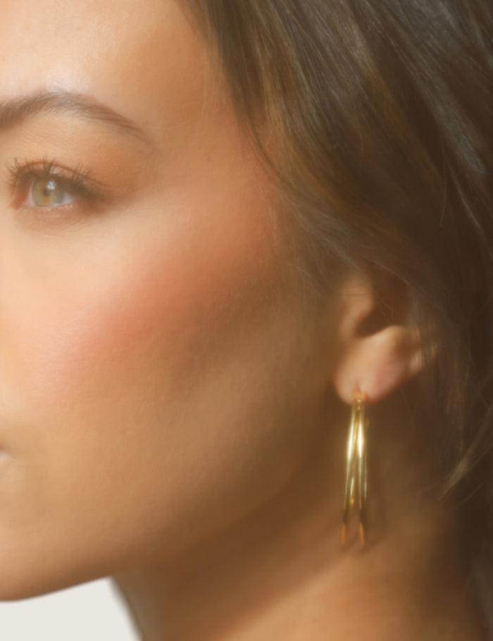 Split Abstract Hoop Earrings - Fantasia by DeSerio