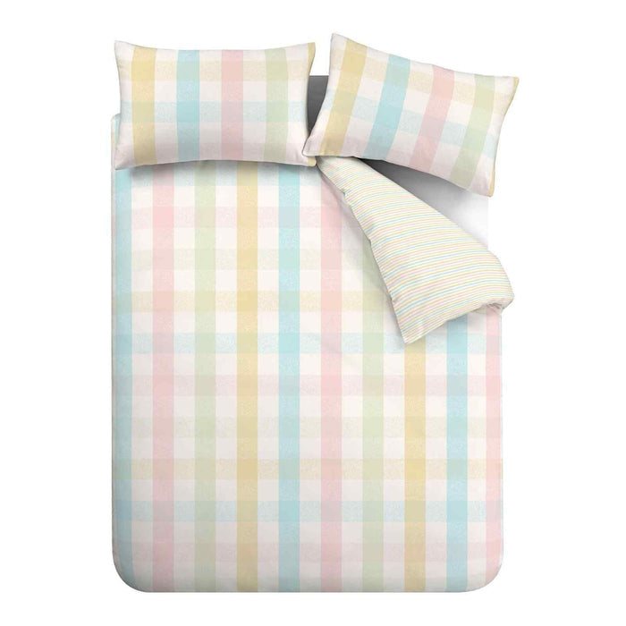 Spring Check Pastel Duvet Cover Set