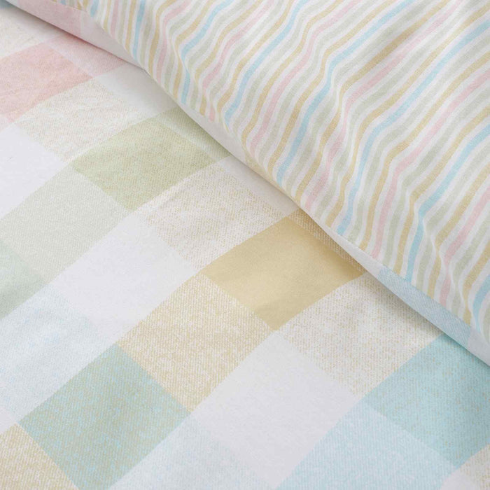 Spring Check Pastel Duvet Cover Set