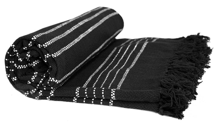 StiTCh Stripe Black Throw