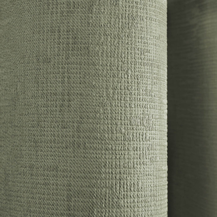 Strata Green Eyelet Curtains