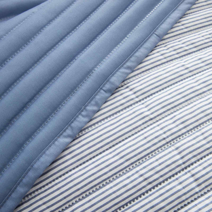Stripe Blue Bedspread