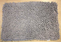 Super Soft Grey Large Bobble Bath Mat
