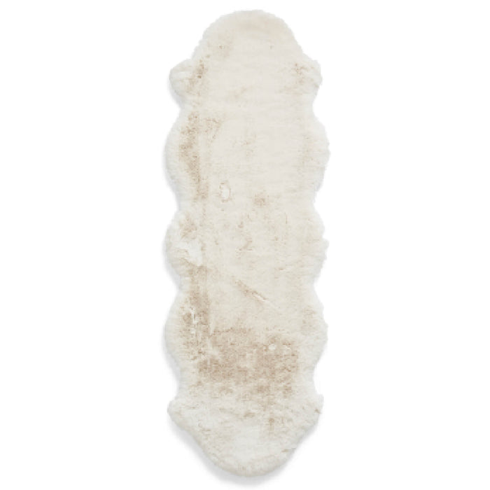 Super Teddy Ivory Double Sheepskin Rug - 060 x 180