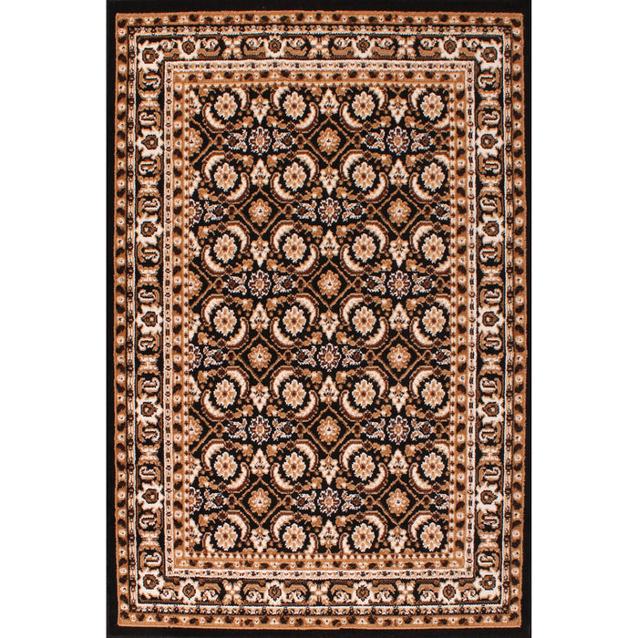 Rug Style Traditional Poly Esta Black Rug