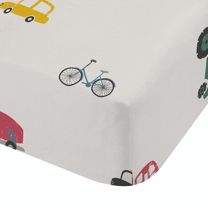 Transport White Fitted Sheet