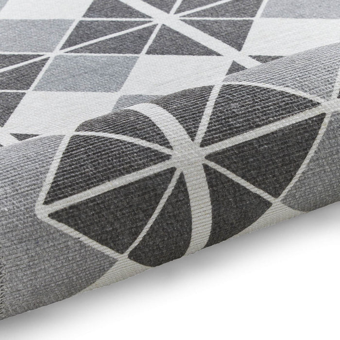 Victoria H1184 Grey/Dark Grey Washable Rug