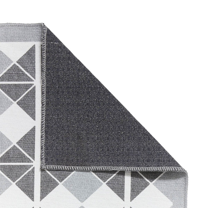 Victoria H1184 Grey/Dark Grey Washable Rug