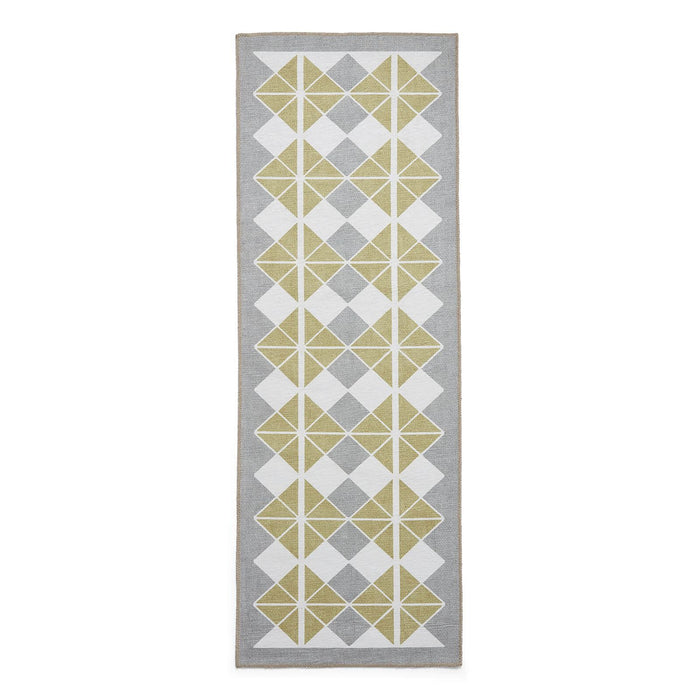 Victoria H1184 Grey/Yellow Washable Rug