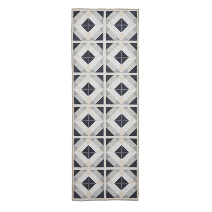 Victoria H1190 Grey/Beige Washable Rug