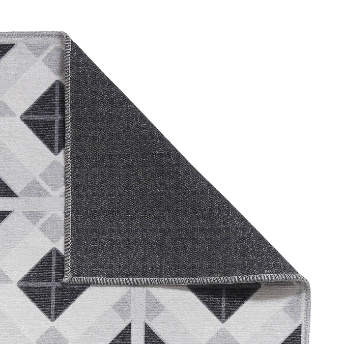 Victoria H1190 Grey/Light Grey Washable Rug