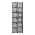 Victoria H1191 Grey/Orange Washable Rug