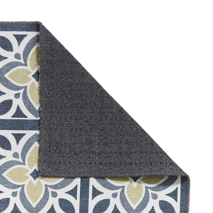 Victoria H1191 Grey/Orange Washable Rug