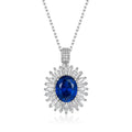 Vintage Crown Sapphire Necklace