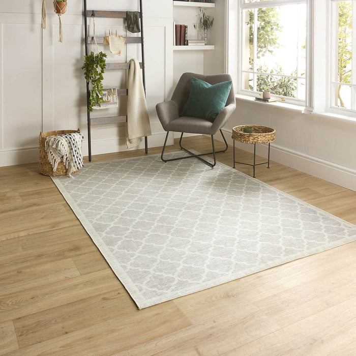 Washable Chateau Neutral Modern Rugs