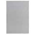Washable Faux Fur Plain Grey Rug