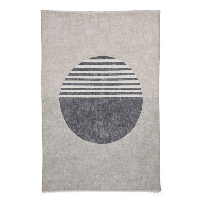 Whisper H1067 Beige/Green Modern Washable Rug