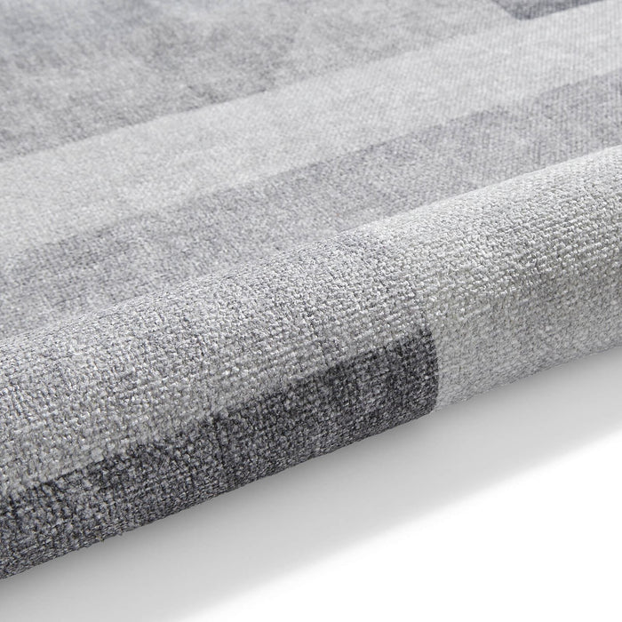 Whisper H1068 Green/Grey Modern Washable Rug