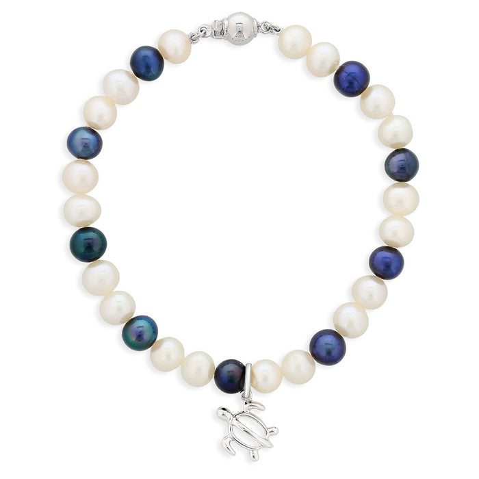 41520 - Sterling Silver - Honu Charm Bracelet