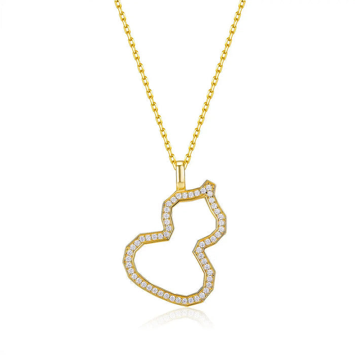 Wu Lou Necklace in Gold