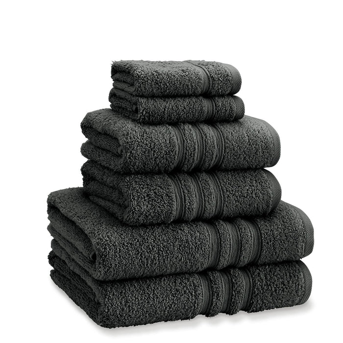Zero Twist 500gsm Soft & Absorbent Charcoal Grey Towel Bale