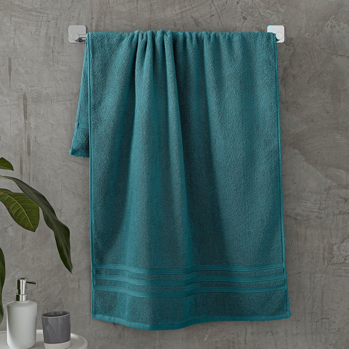 Zero Twist Teal Green Bath Sheet