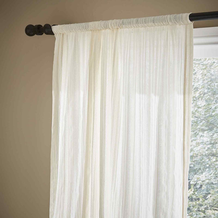 Zofia Broderie Anglaise Natural Curtain Panel