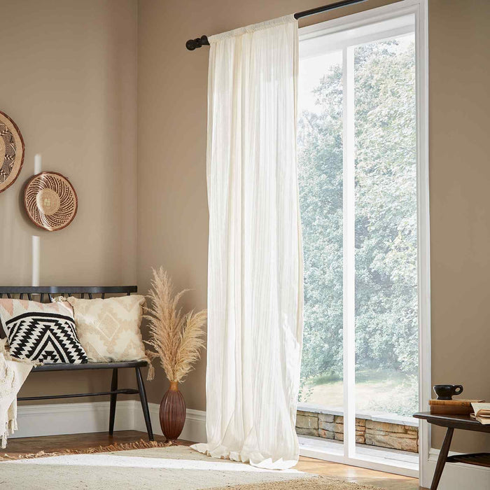 Zofia Broderie Anglaise Natural Curtain Panel