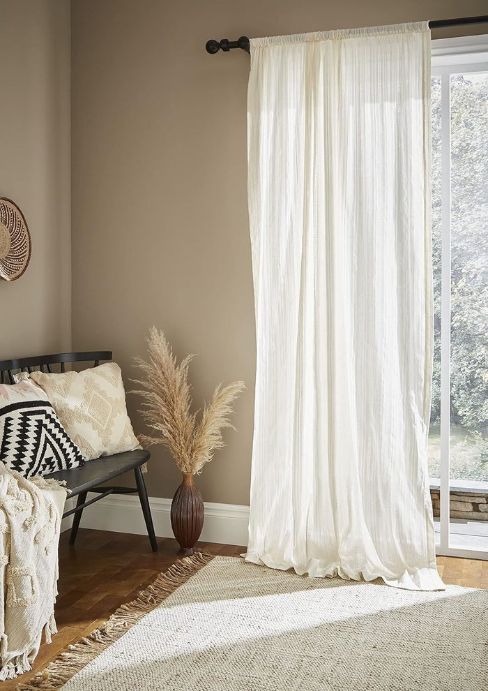 Zofia Broderie Anglaise Natural Curtain Panel