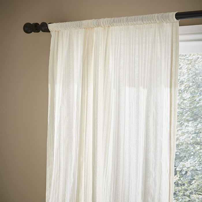 Zofia Broderie Anglaise Natural Curtain Panel