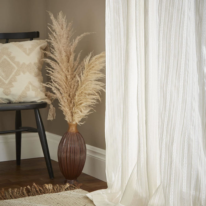 Zofia Broderie Anglaise Natural Curtain Panel